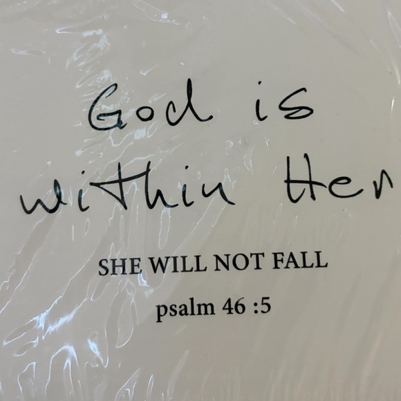 “God is Within Her” Wood Plaque - Picture 3 of 3